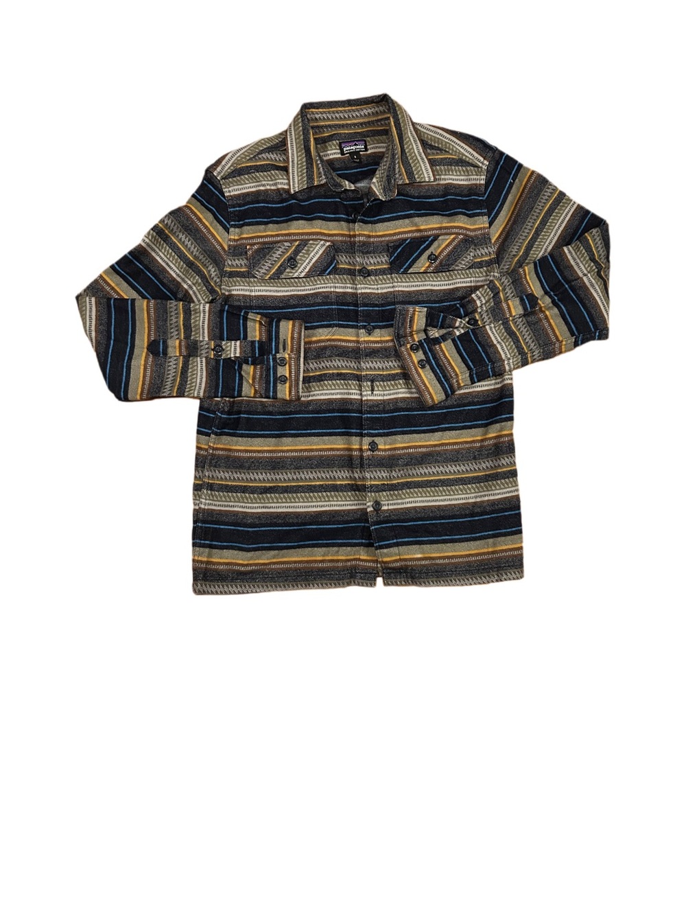 Vintage Patagonia Southwestern Striped Button Front Shirt Jacket Men’s Small